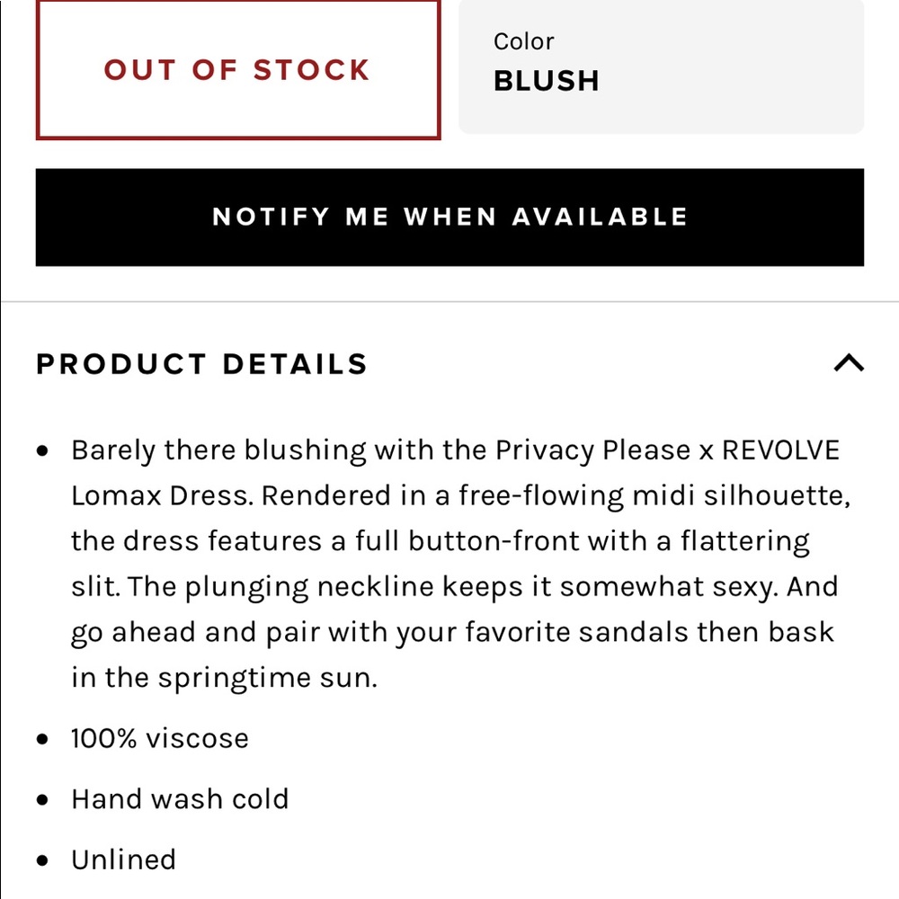 Privacy Please Lomax Blush Dress! - Picture 3 of 3